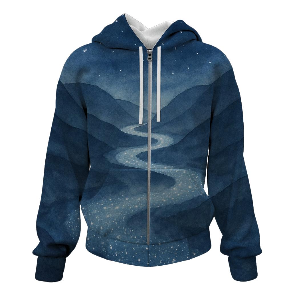 Gentle River Of Stars pullover hoodies