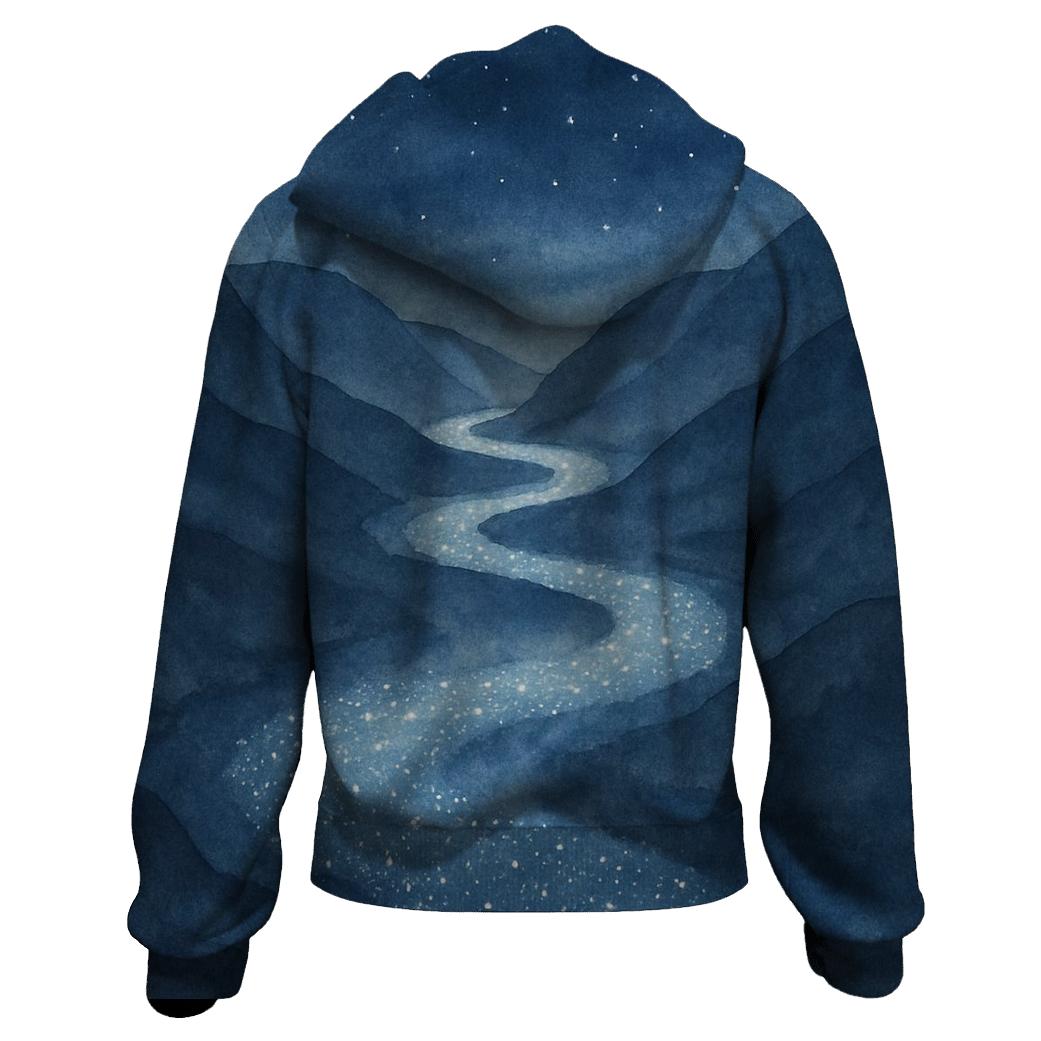 Gentle River Of Stars pullover hoodies