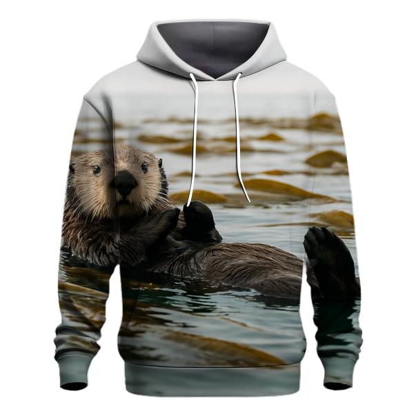 Kelp Forest Glide Sea Otter hoodies fashion