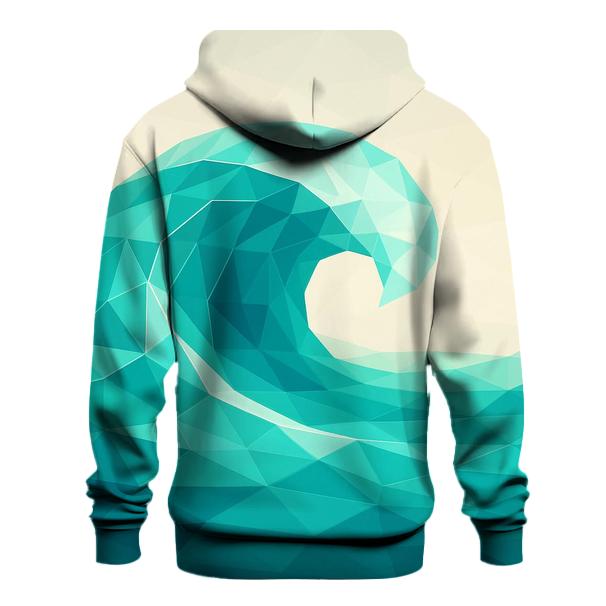Geometric Ocean Fractals hoodie trends