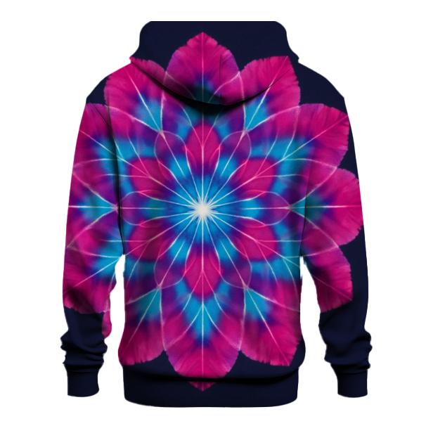 Magenta Cyan Mandala Galaxy graphic hoodies