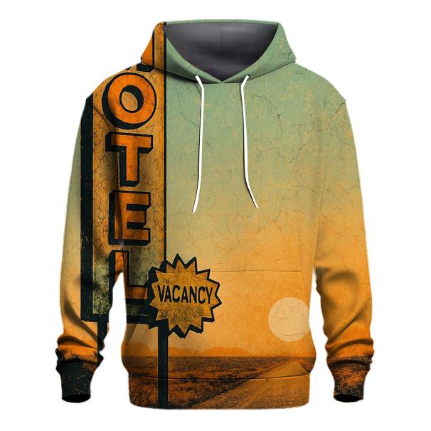 Faded Route Motel Roadside Sign designer hoodies