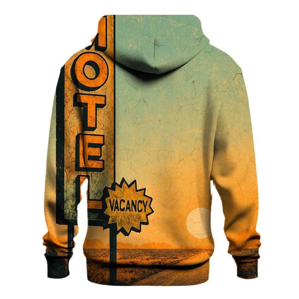 Faded Route Motel Roadside Sign designer hoodies