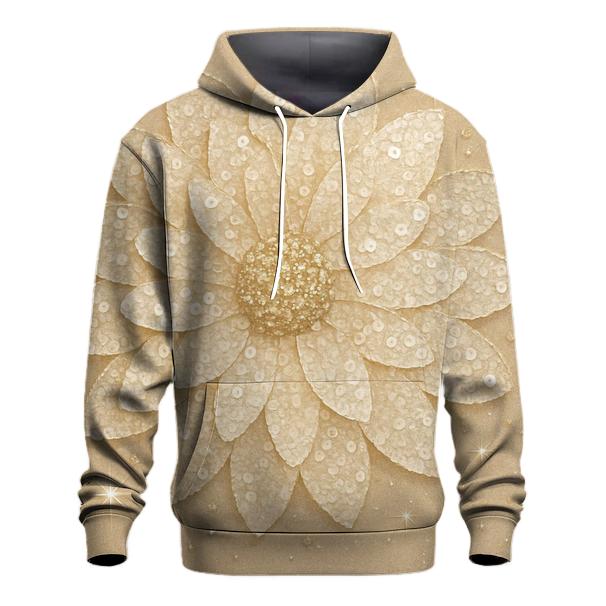 Champagne Sequin Bloom pullover hoodies