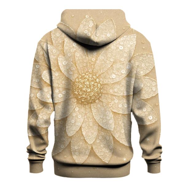 Champagne Sequin Bloom pullover hoodies