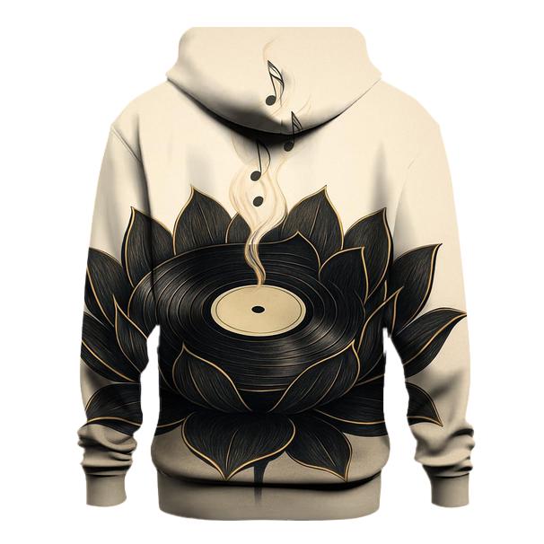Vinyl Lotus Bloom embroidered hoodies