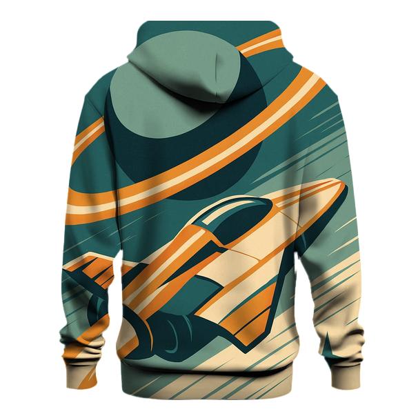 Retro Orbit Racer graphic hoodies