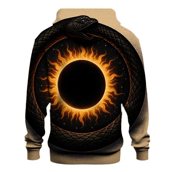 Solar Eclipse Serpent Ouroboros designer hoodies