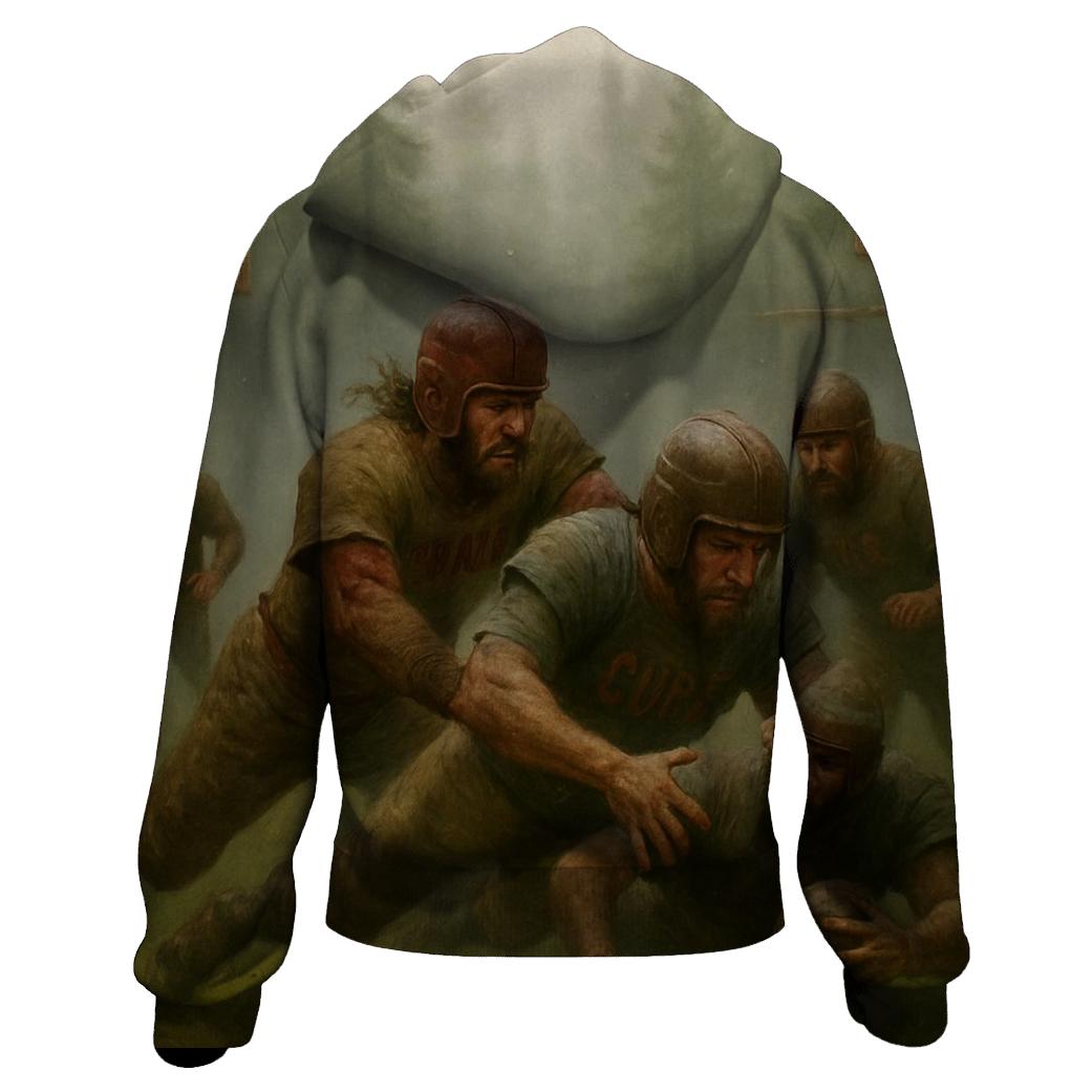 Forest Mist Gridiron Braves Against Cubs lightweight hoodies