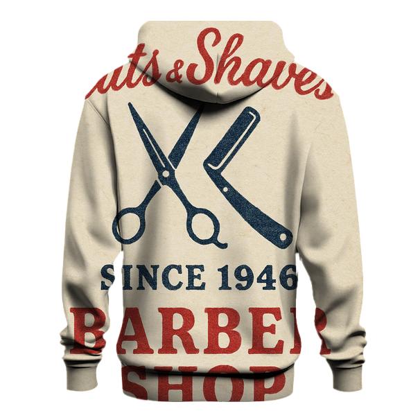 Classic Barber Shop Ticket Stub printed hoodies
