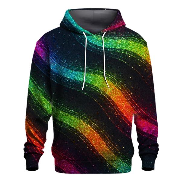 Neon Mirage Shimmer Wave heavyweight hoodies