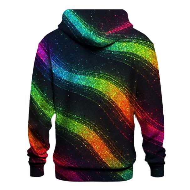 Neon Mirage Shimmer Wave heavyweight hoodies