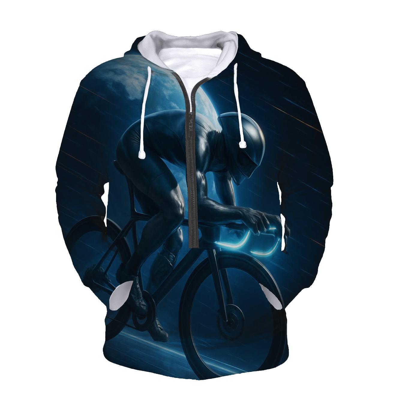 Orbiting Cycling Time Trial embroidered hoodies