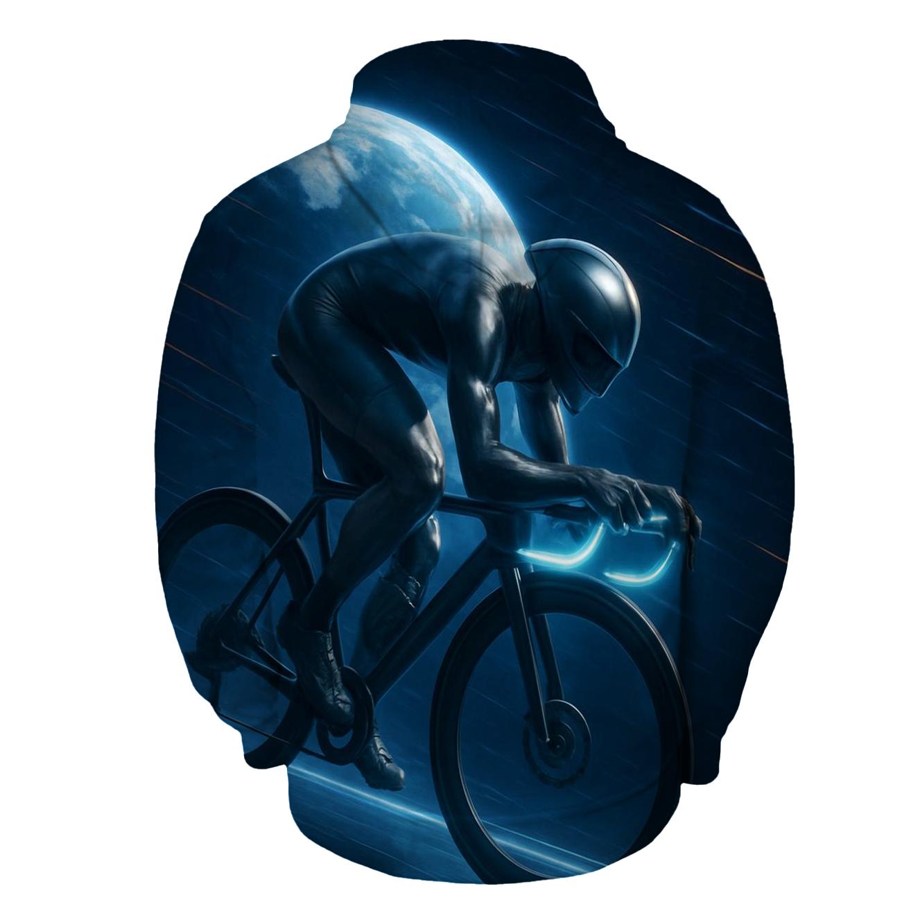 Orbiting Cycling Time Trial embroidered hoodies