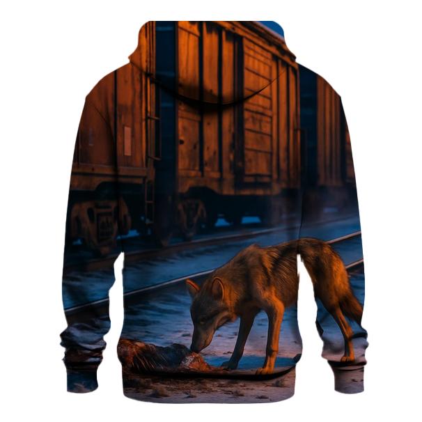 Industrial Rail Yard Scavenger Wolf hoodie styles