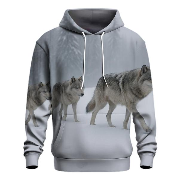 Pack Ascent Gray Wolves Snow Slope custom hoodies