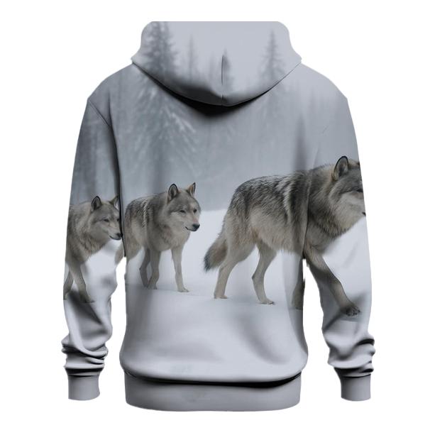 Pack Ascent Gray Wolves Snow Slope custom hoodies