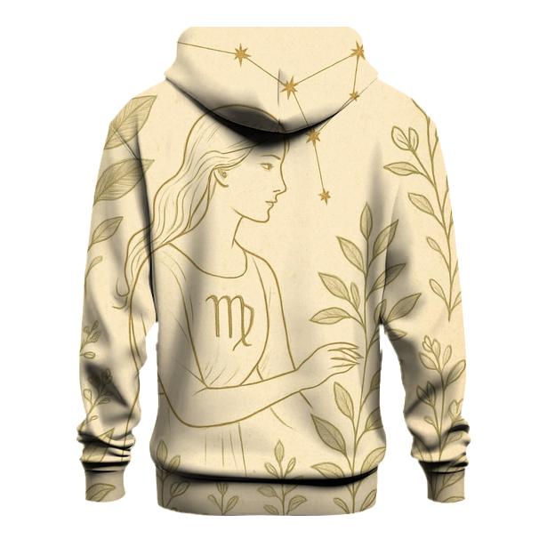 Virgo Celestial Herbarium Chart premium hoodies