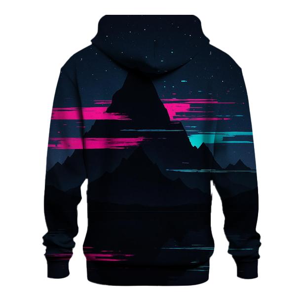 Midnight Mountain Glitch hoodie designs