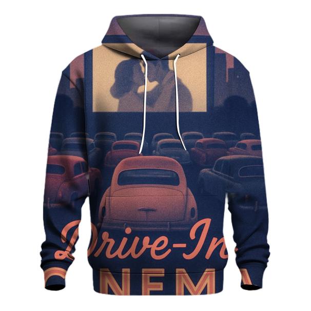 Retro City Drive In Cinema Scene hoodies fashion
