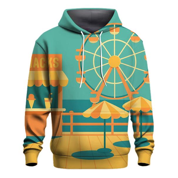 Retro Beach Boardwalk Day hoodie trends