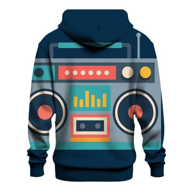 Chromatic Boombox Front graphic hoodies