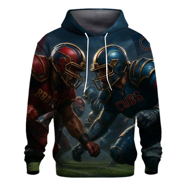 Gridiron Thunder Clash Braves Versus Cubs hoodie trends