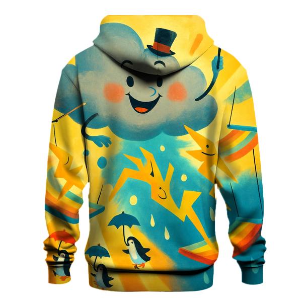 Laughing Thundercloud Circus zip-up hoodies