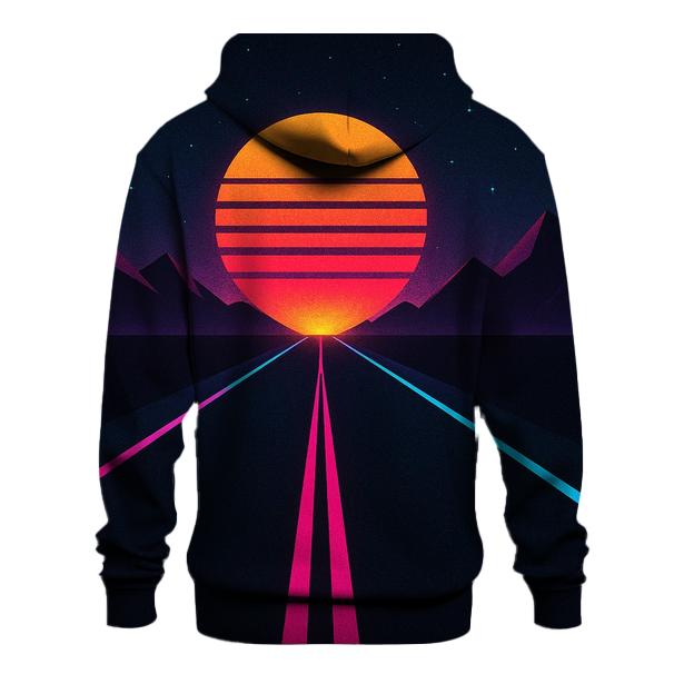 Neon Highway Night Run hoodie designs
