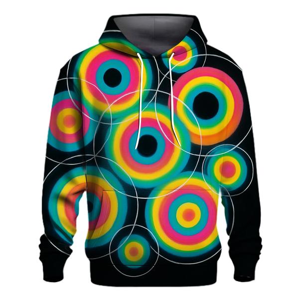 Neon Orbital Ring Cluster lightweight hoodies