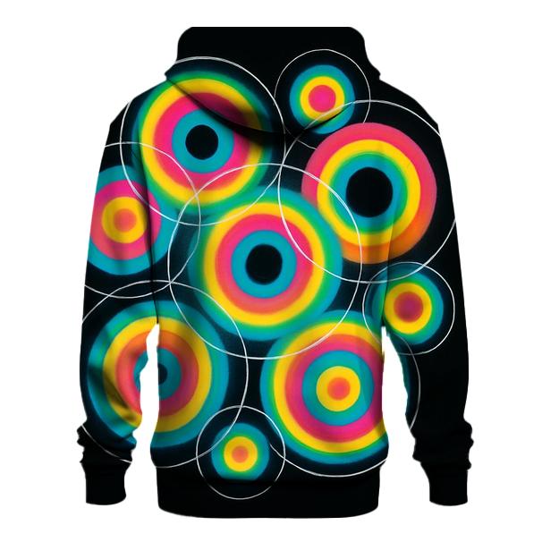 Neon Orbital Ring Cluster lightweight hoodies