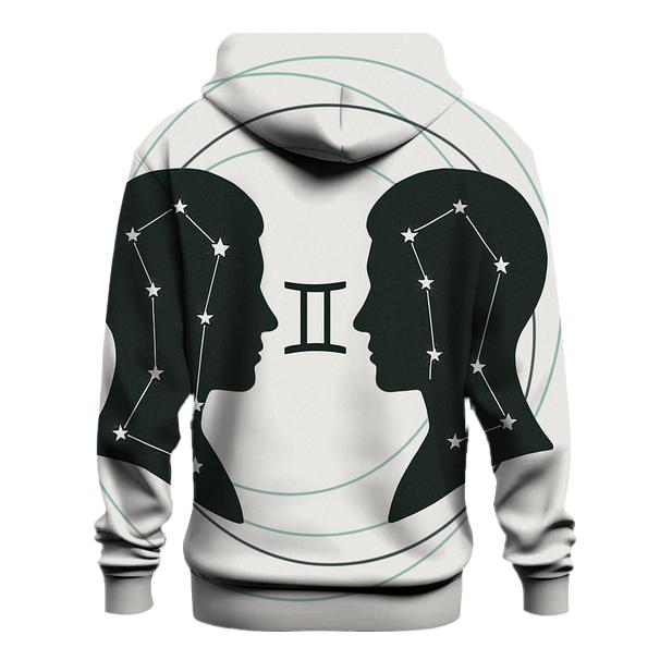 Gemini Twin Orbit Diagram zip-up hoodies