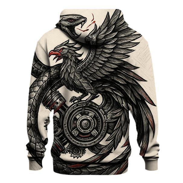 Mechanical Phoenix Ouroboros Engine premium hoodies