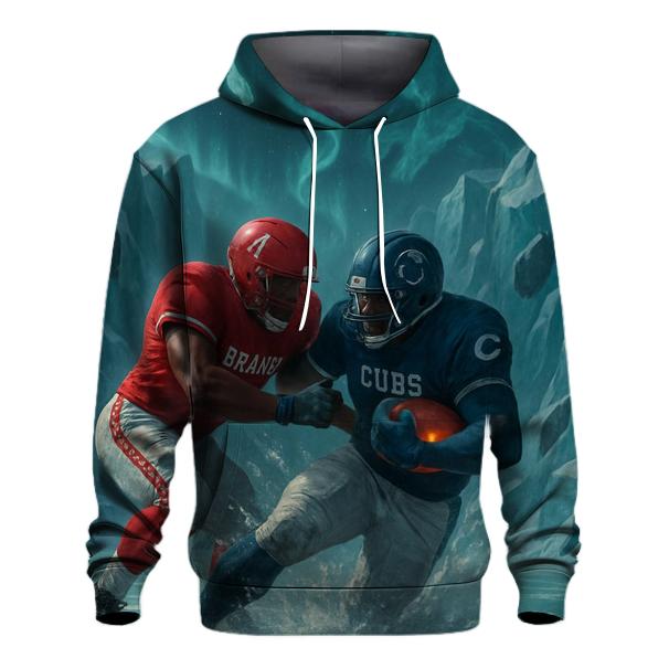 Frozen Meteor Field Braves Vs Cubs Showdown zip-up hoodies
