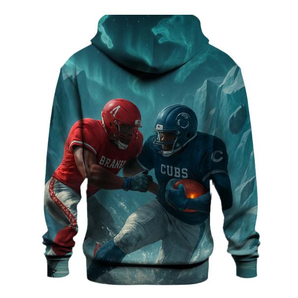Frozen Meteor Field Braves Vs Cubs Showdown zip-up hoodies