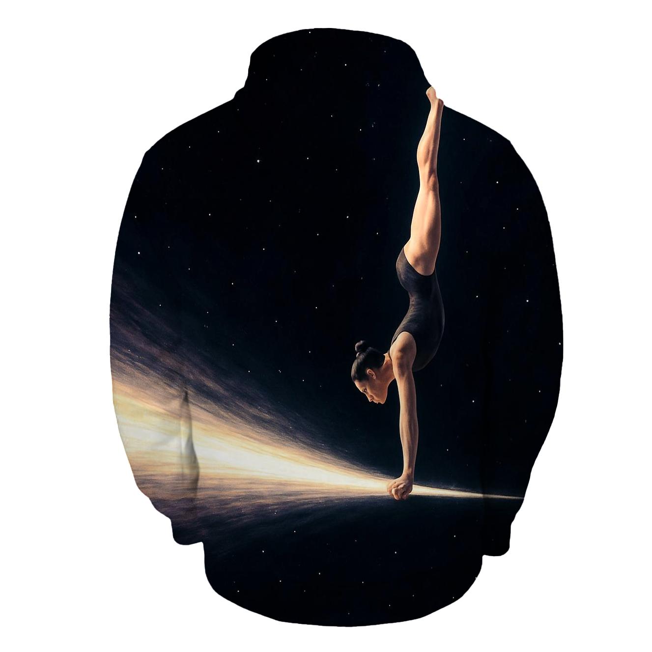 Comet Trail Gymnastics Beam graphic hoodies