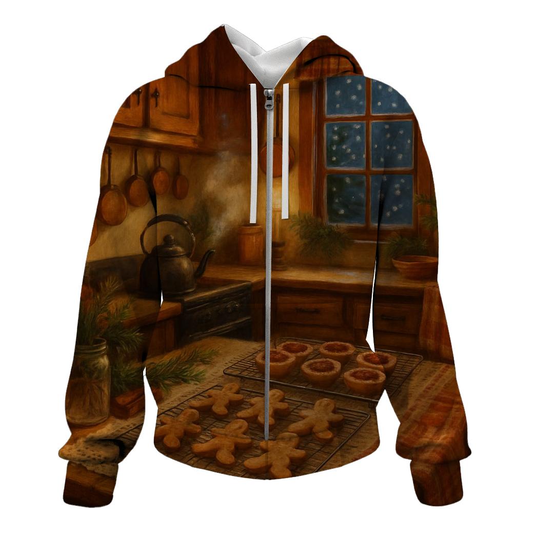 Grandmas Christmas Kitchen Glow heavyweight hoodies