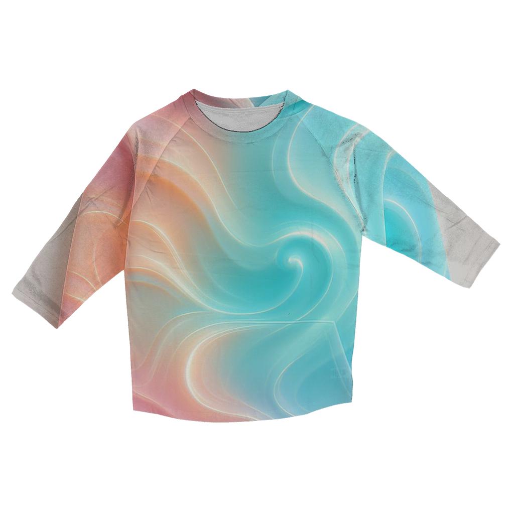 Aurora Tidal Gradient casual three quarter sleeve shirts