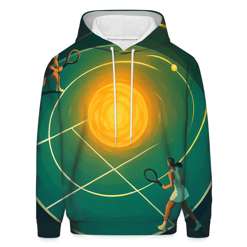 Cosmic Tennis Rally Orbit lightweight hoodies