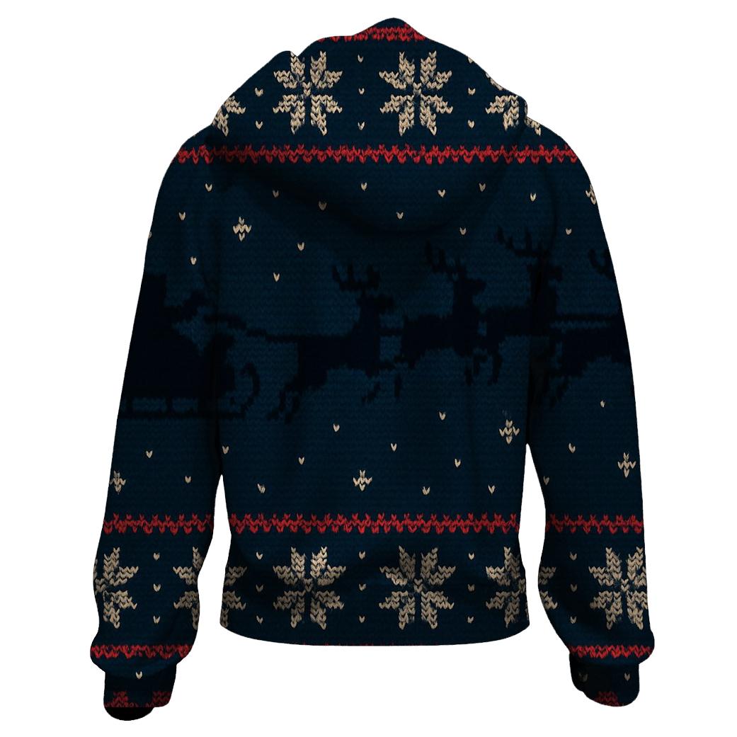 Midnight Sleigh Silhouette Bands Design hoodie styles