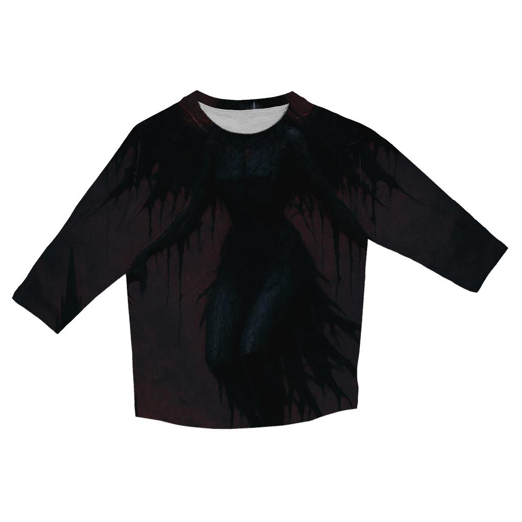 Seraph Of Rusted Haloes printed three quarter sleeve shirts