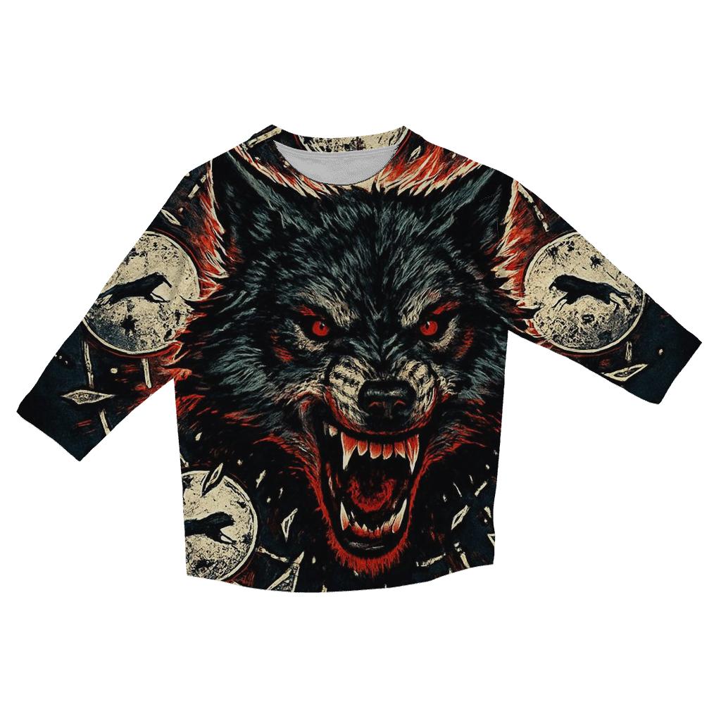Shattered Moon Alpha fashion 3/4 sleeve shirts