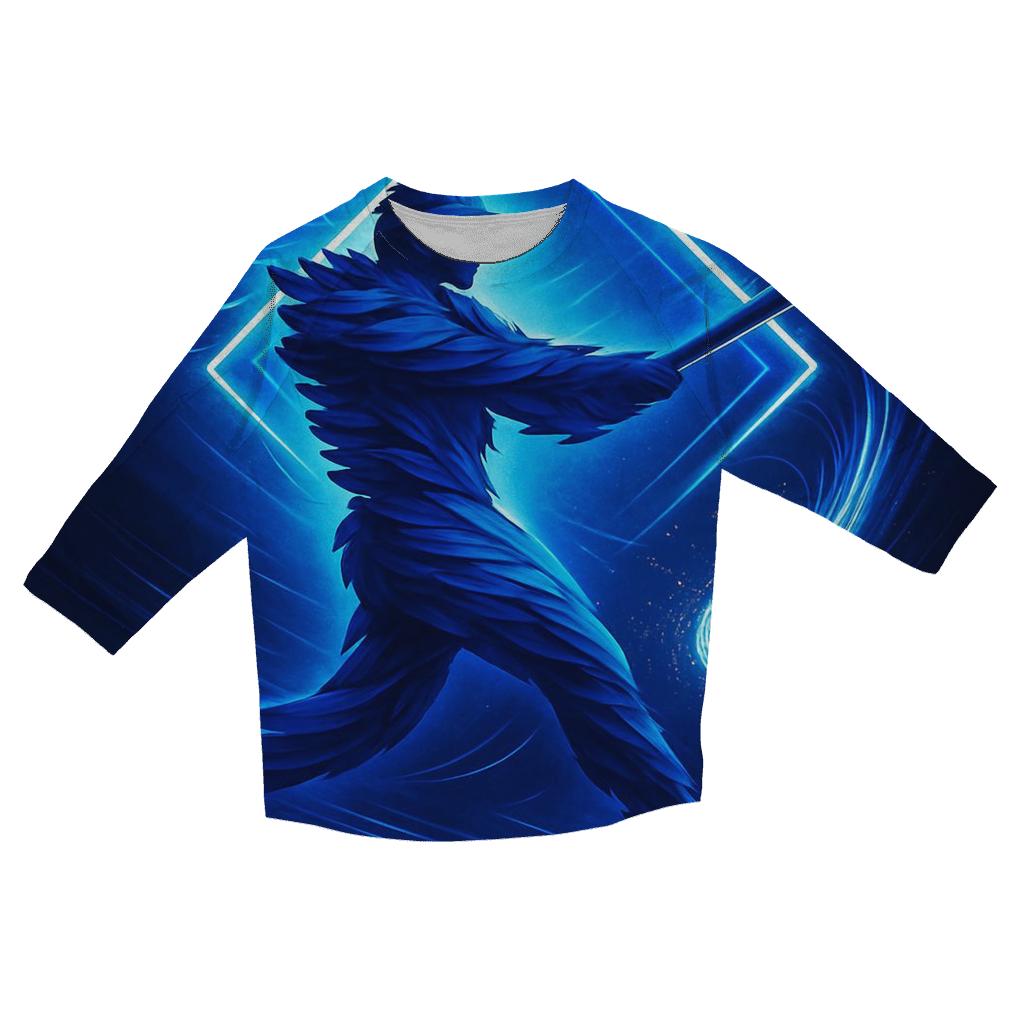 Diamond Pulse With Blue Jays Spirit designer 3/4 sleeve blouses