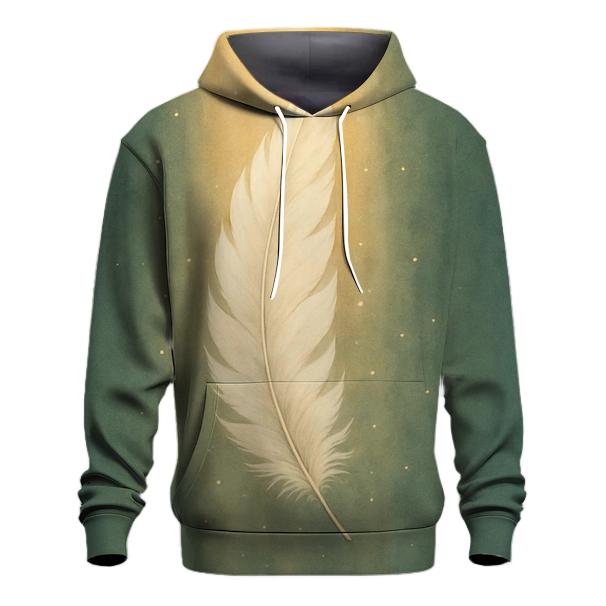 Feathered Light Descent embroidered hoodies