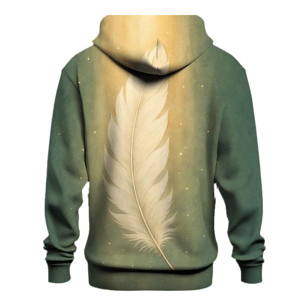 Feathered Light Descent embroidered hoodies