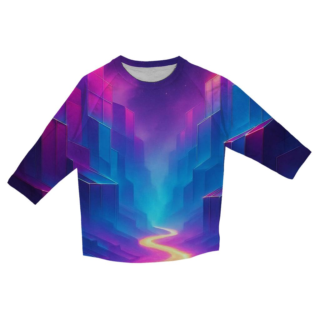 Neon Mirage Canyon designer 3/4 sleeve blouses