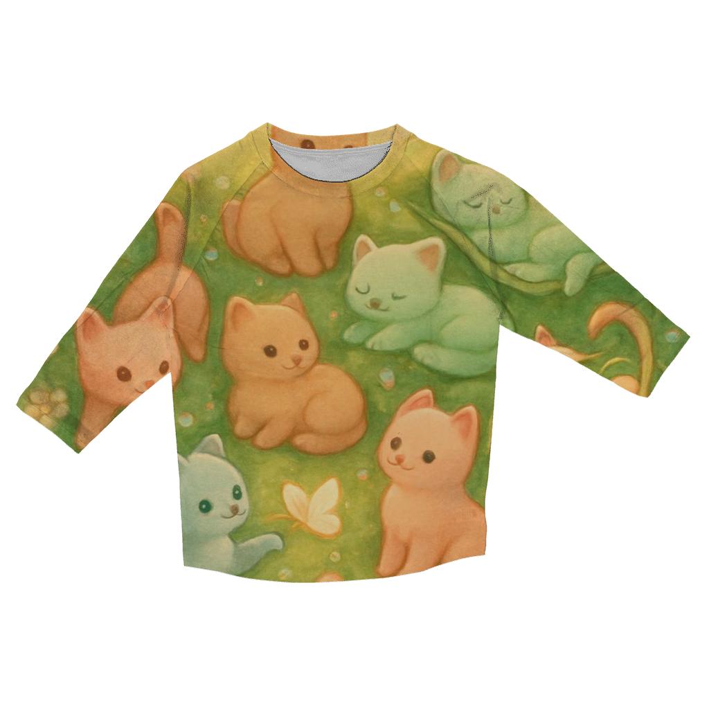 Garden Of Nine Lives custom 3/4 sleeve shirts