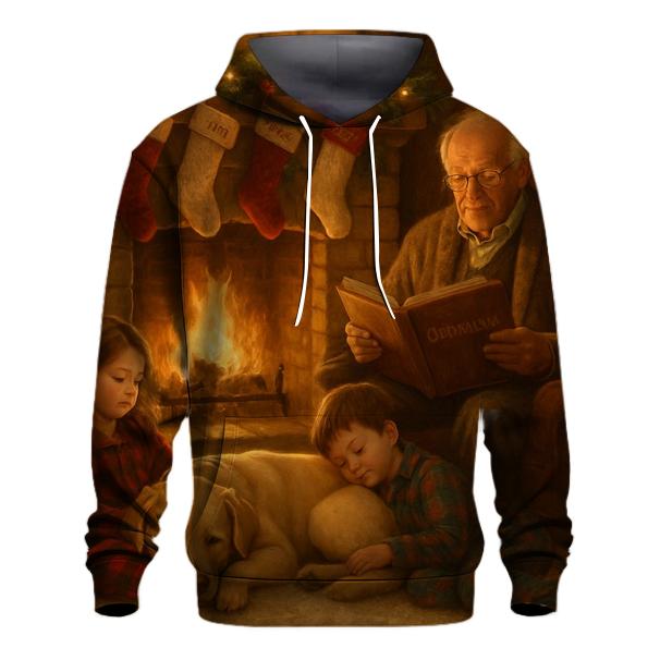 Fireside Storytime Before Christmas zip-up hoodies