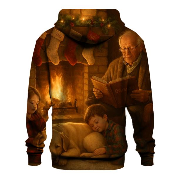 Fireside Storytime Before Christmas zip-up hoodies