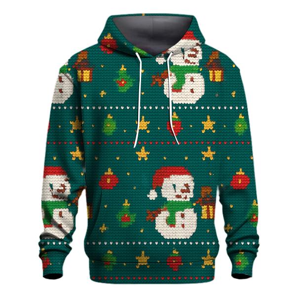 Snowman Lantern Parade Design graphic hoodies